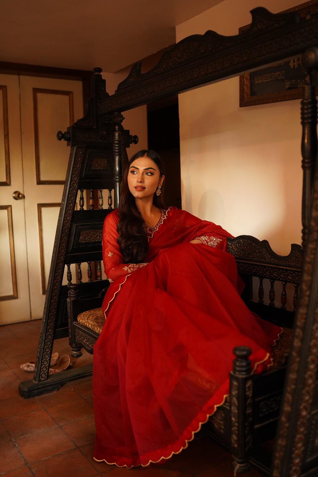 KHAZAIN ( RED SAREE)