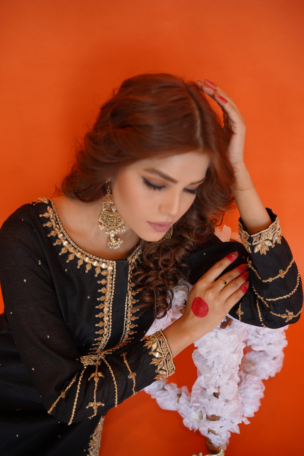 EID COLLECTION' 23 ( BLACK LOOM NET DRESS )