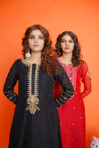 EID COLLECTION' 23 ( BLACK LOOM NET DRESS )