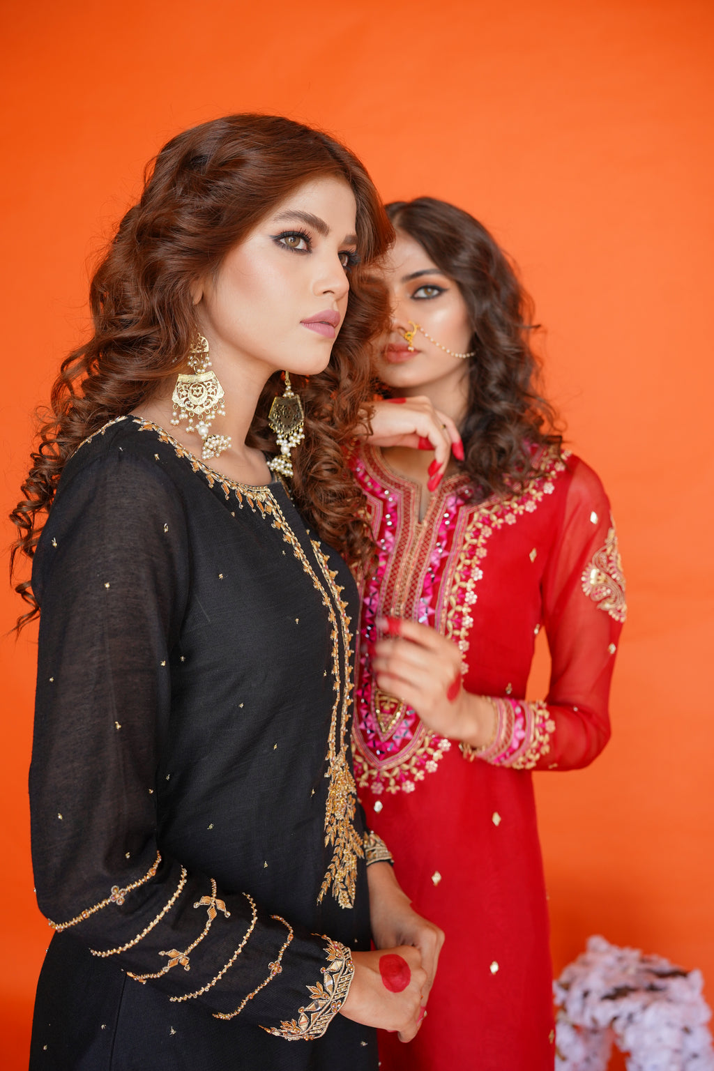 EID COLLECTION' 23 ( BLACK LOOM NET DRESS )
