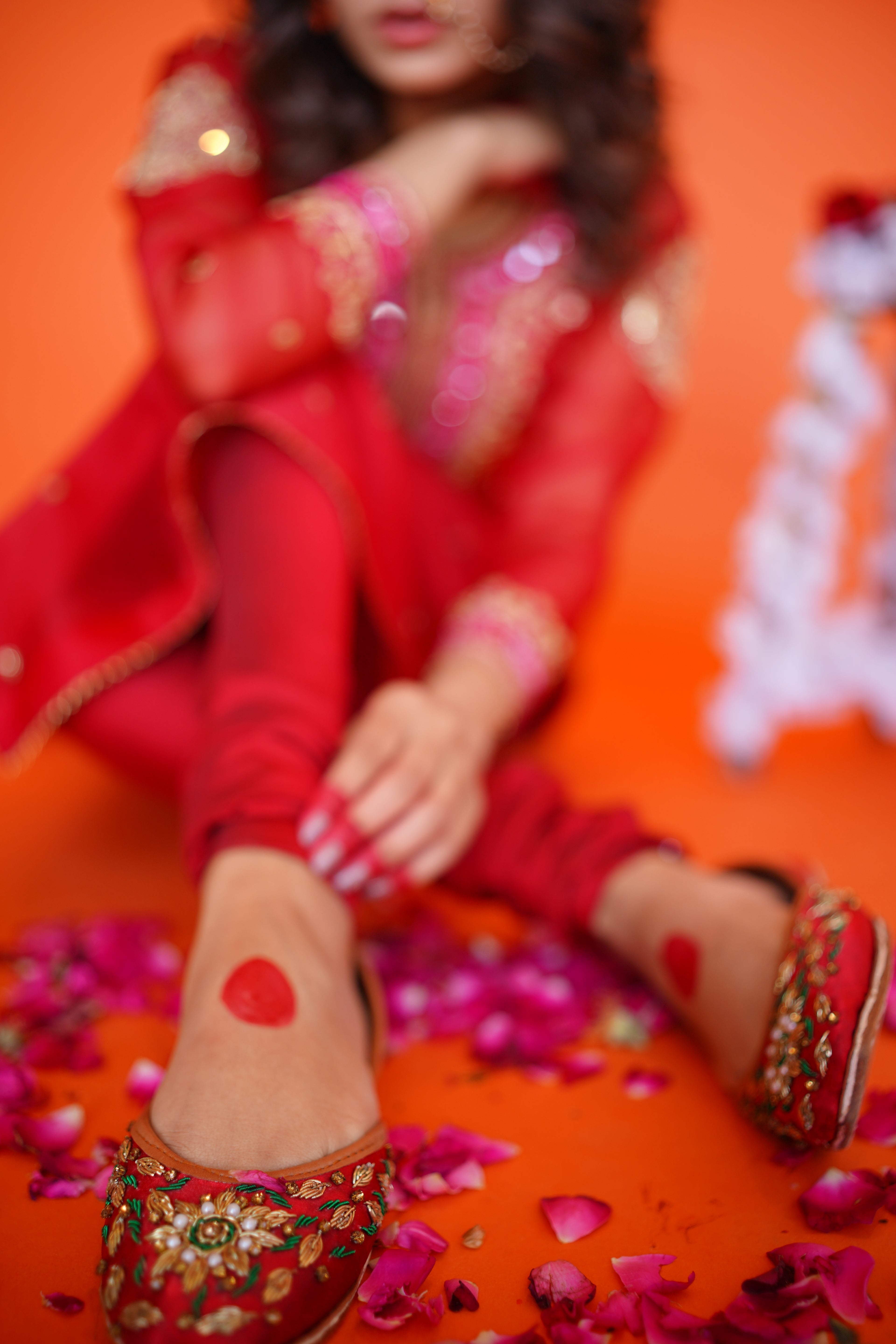 EID COLLECTION' 23 ( BLOOD RED ORGANZA DRESS)