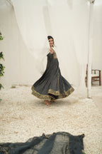BAGHBAAN ( GREY ANGRAKHA CRUSHED PISHWAS )