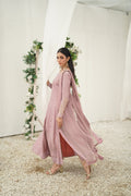 BAGHBAAN ( LILAC SIDE SLIT CUT DRESS)