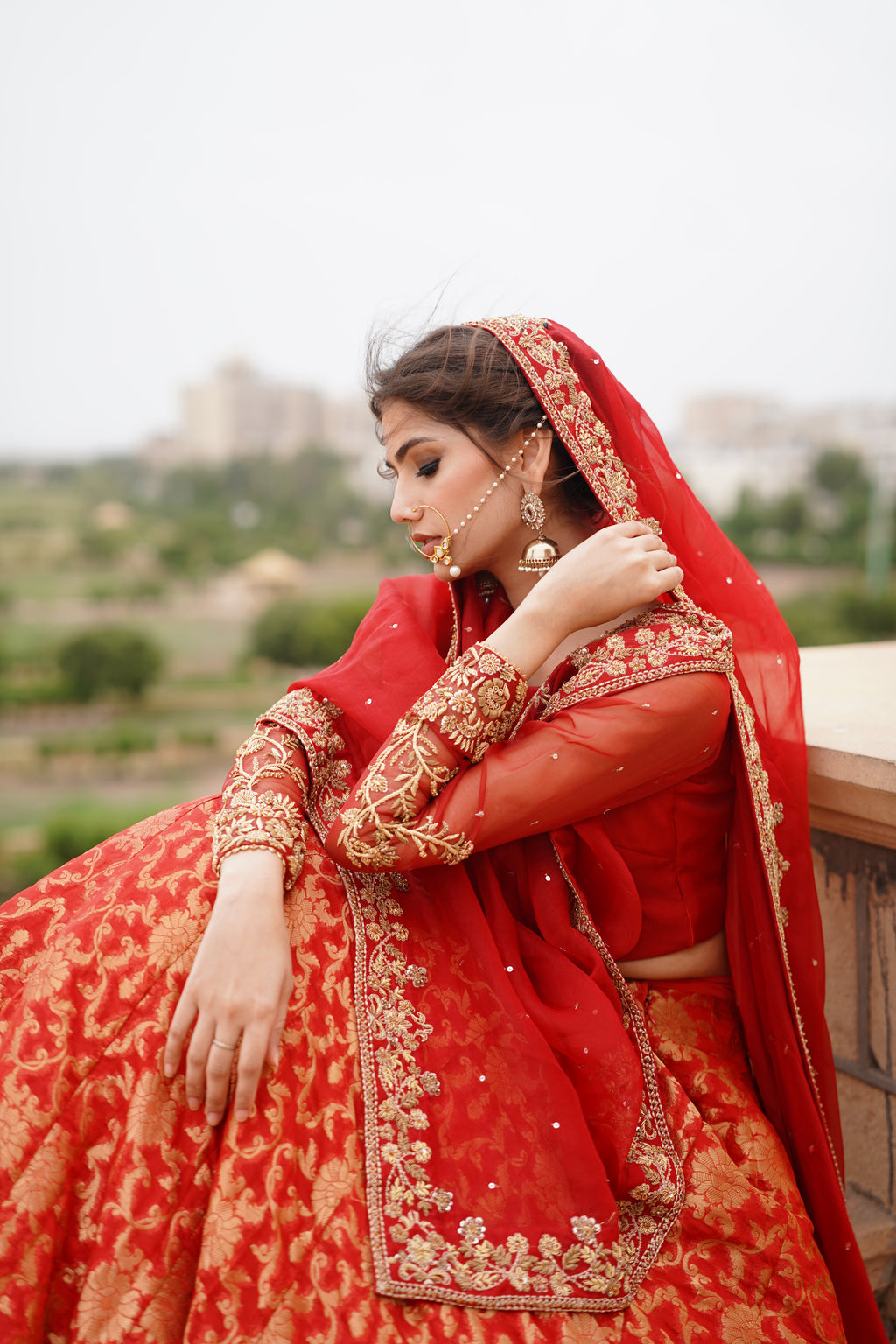 SURKH BRIDAL LEHANGA