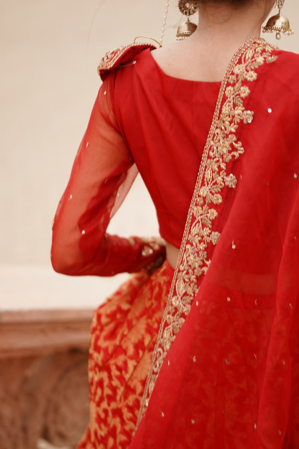 SURKH BRIDAL LEHANGA