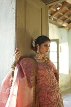 ZEBAISH E ZAMANA (PINK GOLD GHARARA)