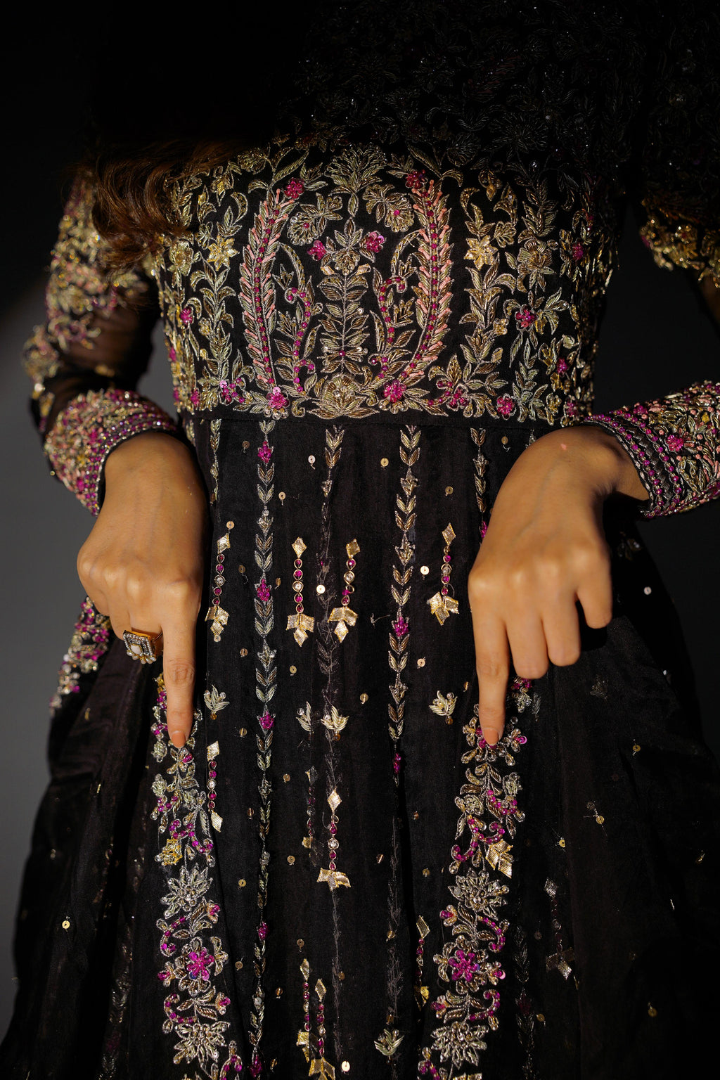 SHEHNAIYAAN '24 ( BLACK BARAAT DRESS )