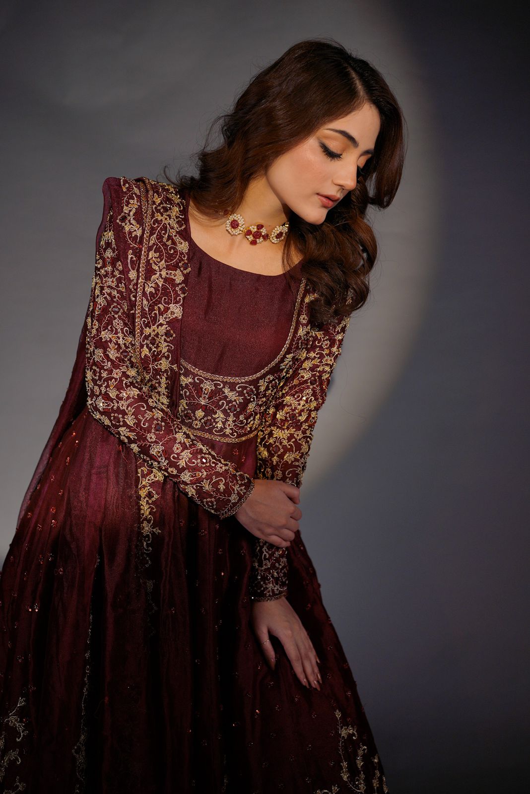 SHEHNAIYAAN ‘24 ( BURGUNDY BARAAT DRESS )