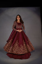 SHEHNAIYAAN ‘24 ( BURGUNDY BARAAT DRESS )