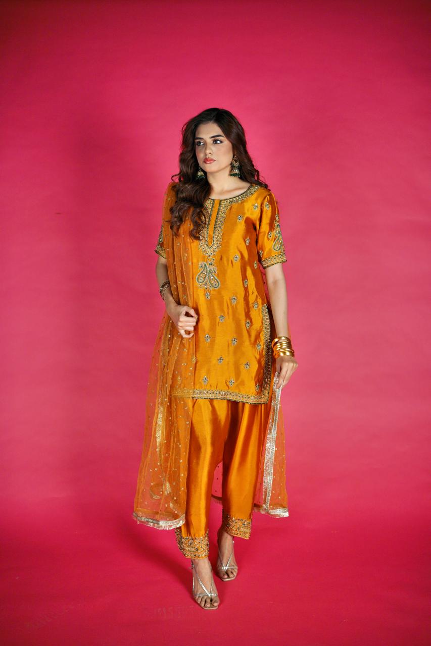 SHEHNAIYAAN ‘24 (MAYON YELLOW ORANGE SHALWAAR)