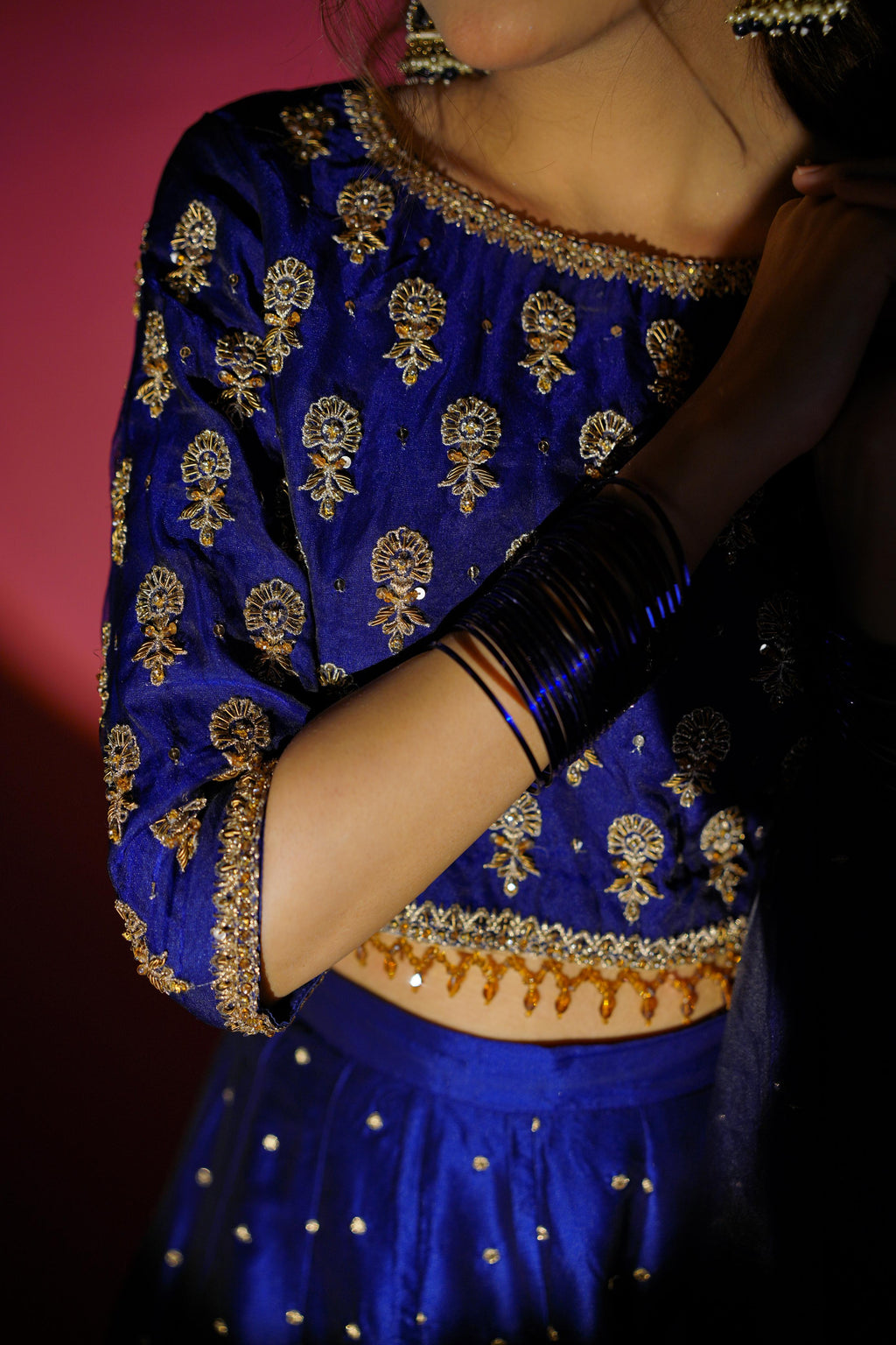 SHEHNAIYAAN ‘24 (MEHANDI ROYAL BLUE LEHANGA )