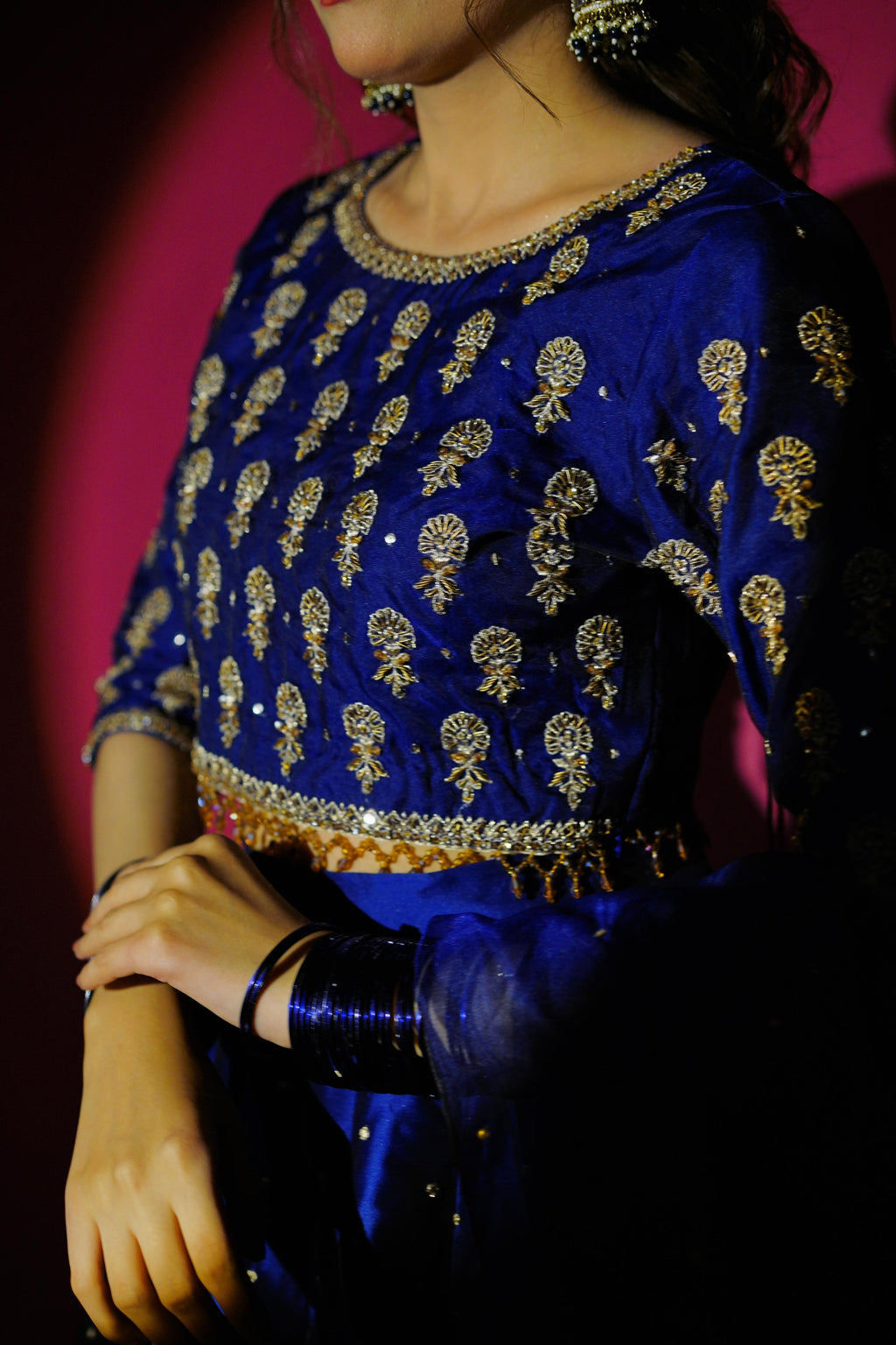 SHEHNAIYAAN ‘24 (MEHANDI ROYAL BLUE LEHANGA )