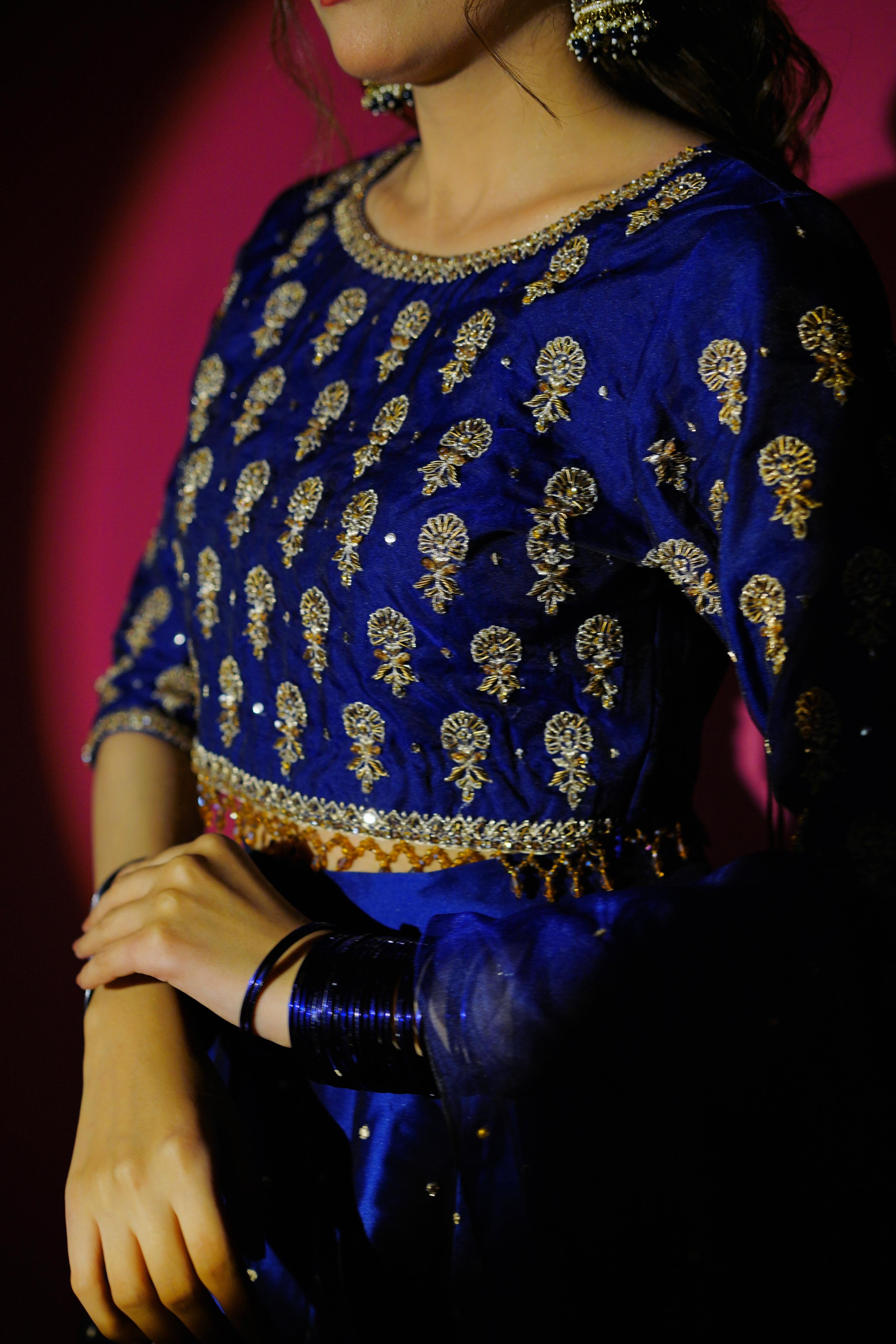 SHEHNAIYAAN ‘24 (MEHANDI ROYAL BLUE LEHANGA )