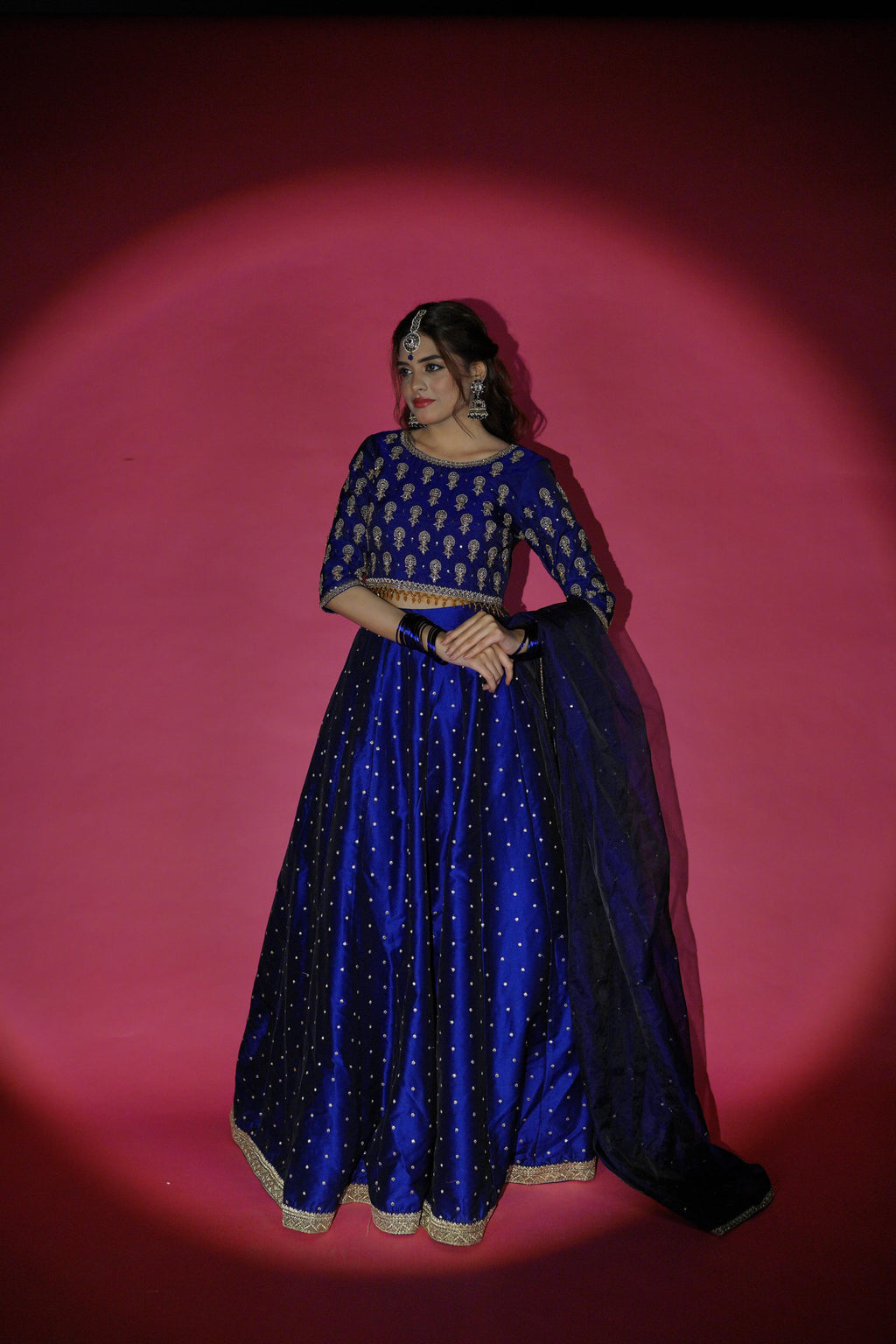 SHEHNAIYAAN ‘24 (MEHANDI ROYAL BLUE LEHANGA )