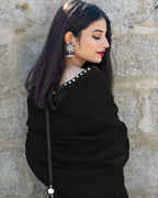 BLACK SHEESHA SAREE